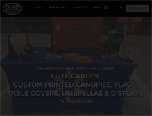 Tablet Screenshot of elitecanopy.com
